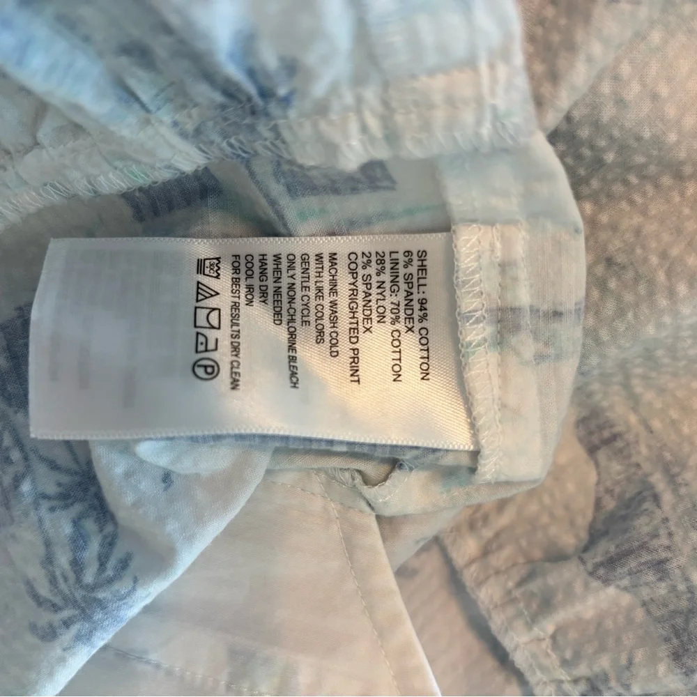 Tommy Bahama Blue and White Island Print Dress - Picture 5 of 6